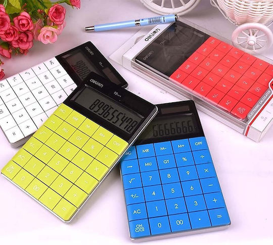 Deli 1589 Calculator 12 Digit in Blue Colour
