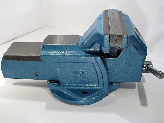 Bison-Bial Fixed Drill Press Vise Made of Cast Iron with Maximum Opening 150mm