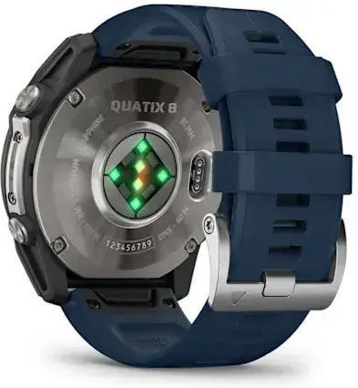 Garmin Quatix 8 Titanium 51mm Waterproof Smartwatch cu Purtător de Puls (Albastru)