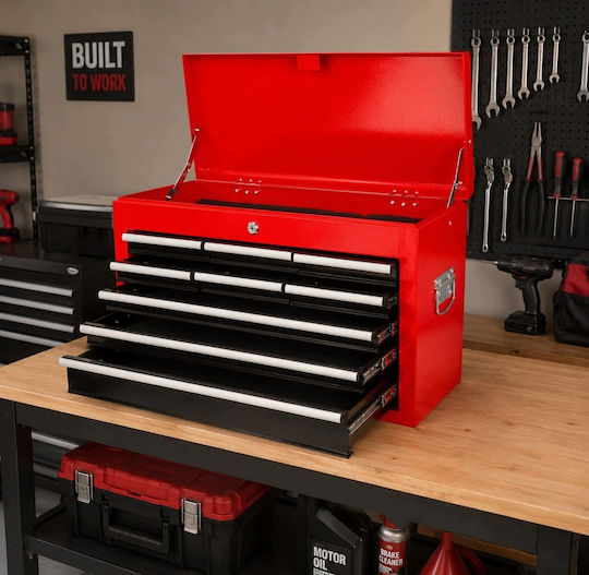 AWTools Metallischer Werkzeugkisten P60xB26xH39cm