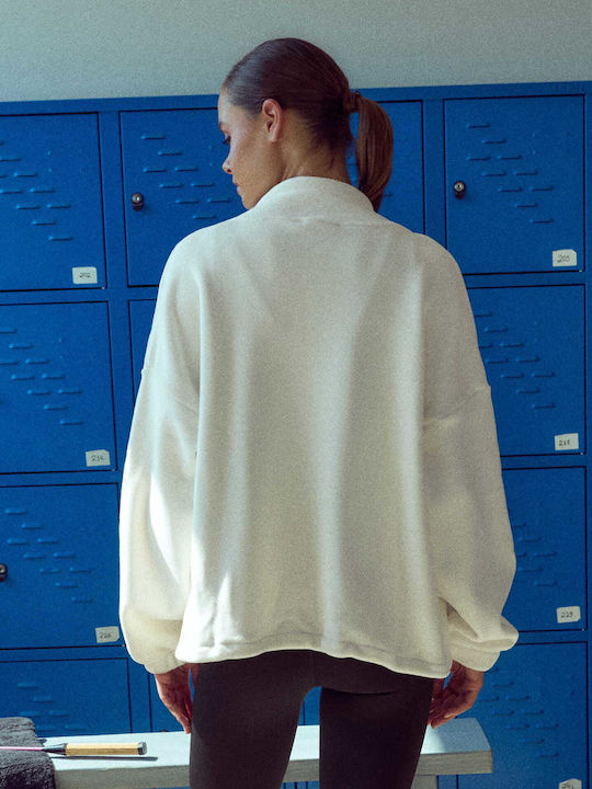 Celestino Damen Fleece Lang Strickjacke Loose Fit Beige
