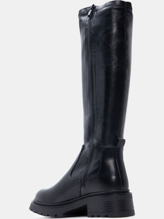 Wildleder Damenstiefel Schwarz