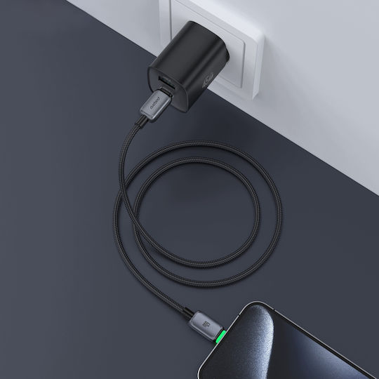 Samsung Плетен кабел USB-C мъжки - USB-C 60W Черен 1m CB03CC