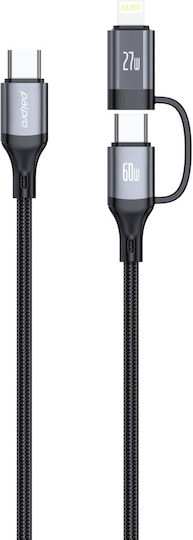 Palpro Usb-c Lightning Cable Fast Charging Samsung Apple 60w/27w 1m
