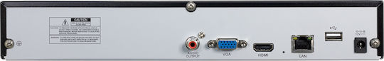 Powertech PT-1599 NVR Устройство за запис с 16 канала с 4K резолюция