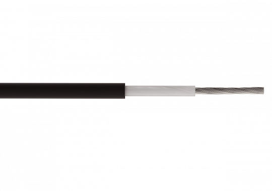 Black Solar Cable Photovoltaic 4mm H1z2z2 K1 1kw 1000v Roll 100m