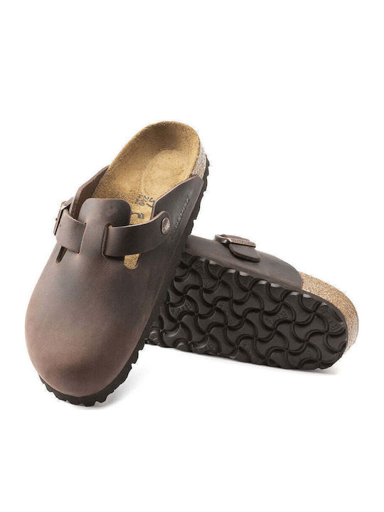 Boston Vl Shearling Сабо Зимни Дамски Пантофи Кафяв Тясна Кройка