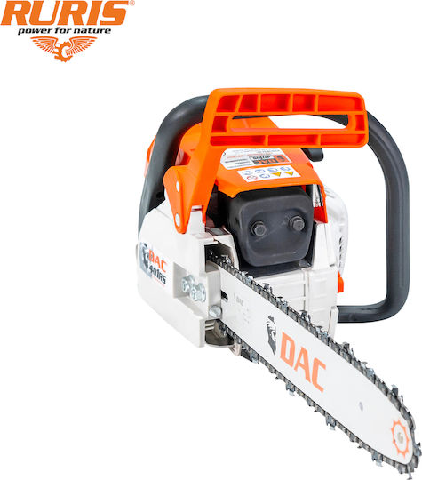 Ruris DAC 401RS Benzin-Kettensäge 2,5hp 5,2kg mit Klinge 35cm und Einfacher Start