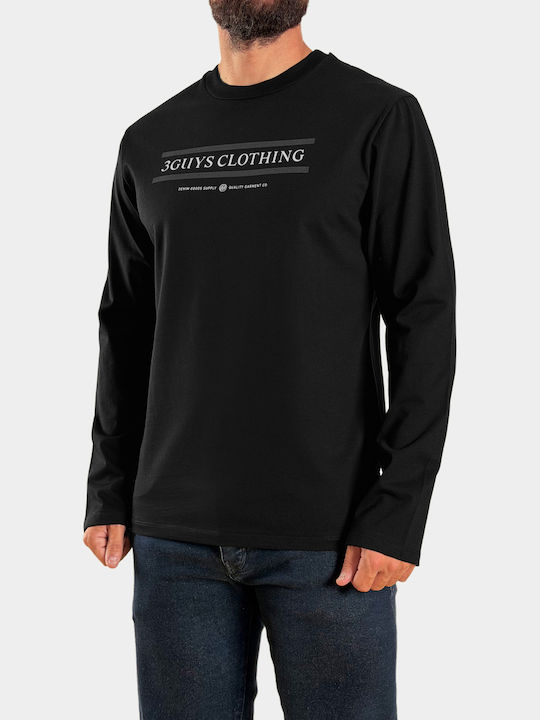 Long Sleeve Black Blouse