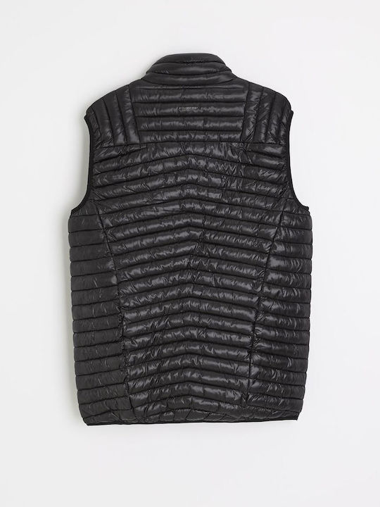 Ärmellose Winterjacke Schwarz