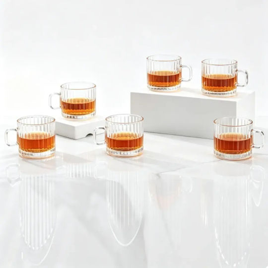 Set Cesti Maro Din Sticlă Transparente 120ml 6 Bucăți