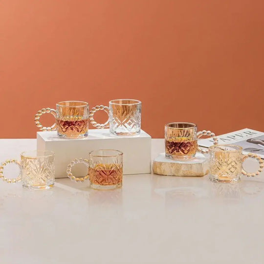 Set Cesti Maro Din Sticlă Transparente 110ml 6 Bucăți