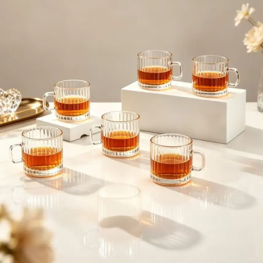 Set Cesti Maro Din Sticlă Transparente 120ml 6 Bucăți