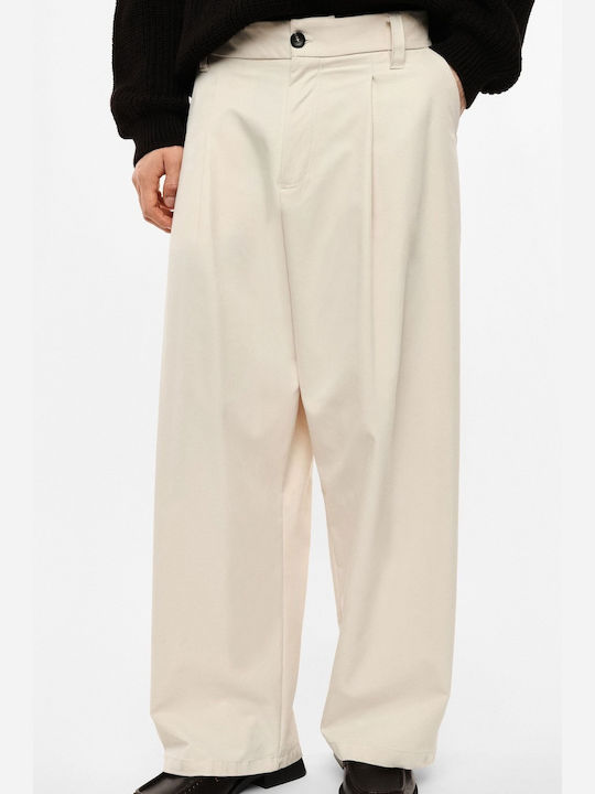 Men's Baggy Ecru Trousers