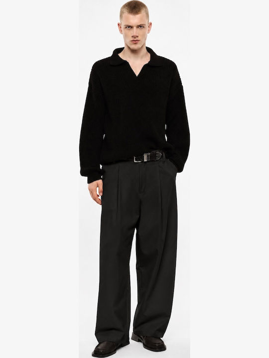 Men's Baggy Black Trousers