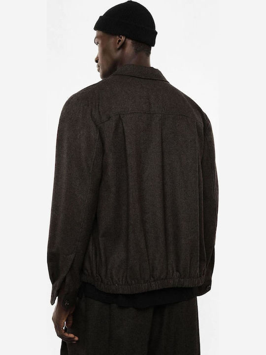 Long Sleeve Brown Overshirt