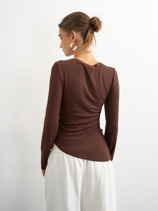 Women's Burgundy Blouse
