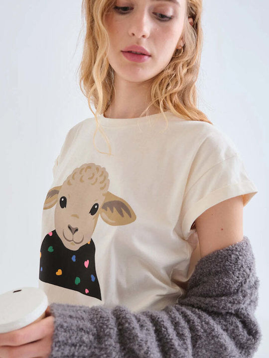 Women's T-shirt Ecru