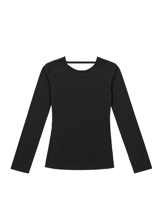 Women's Blouse Long Sleeve Black