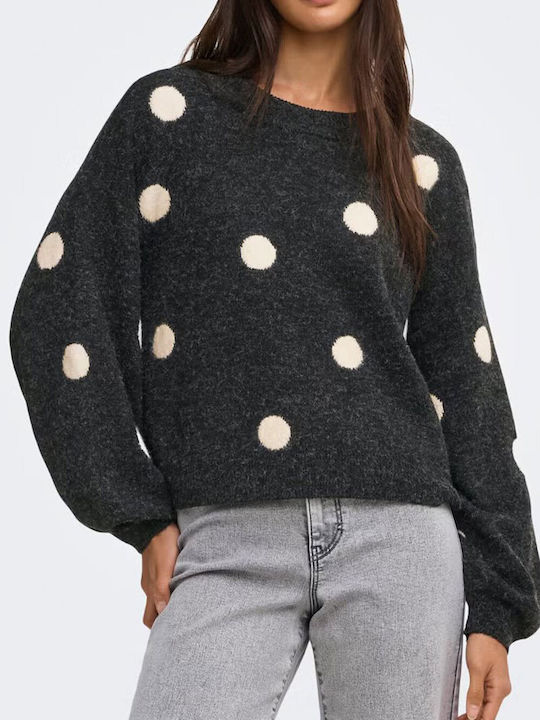 Only Women's Sweater Dark Grey Melange