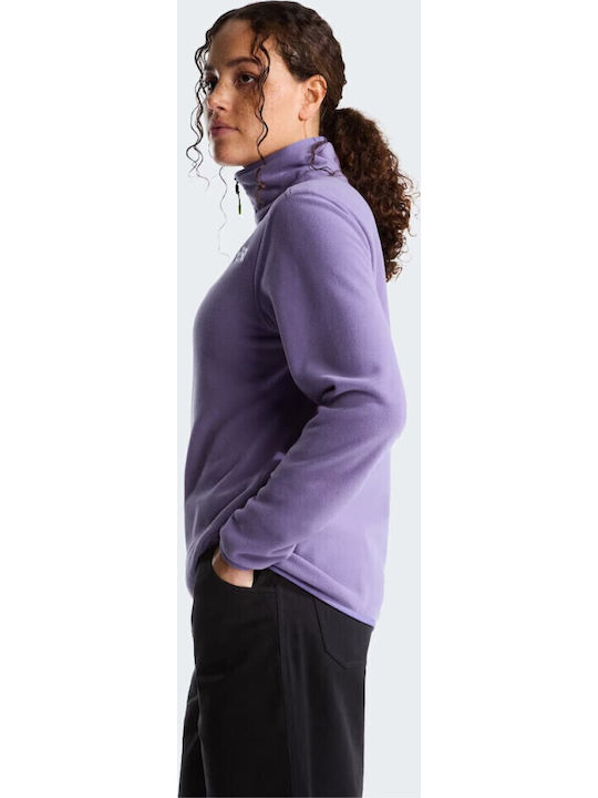 Glacier 1/4 Winter Damen Fleece Bluse Wandern mit Reißverschluss Grounded Pflaume