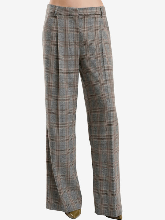 Women's Grey Suit in Straight Leg Style