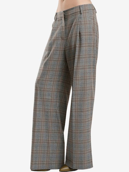 Women's Grey Suit in Straight Leg Style