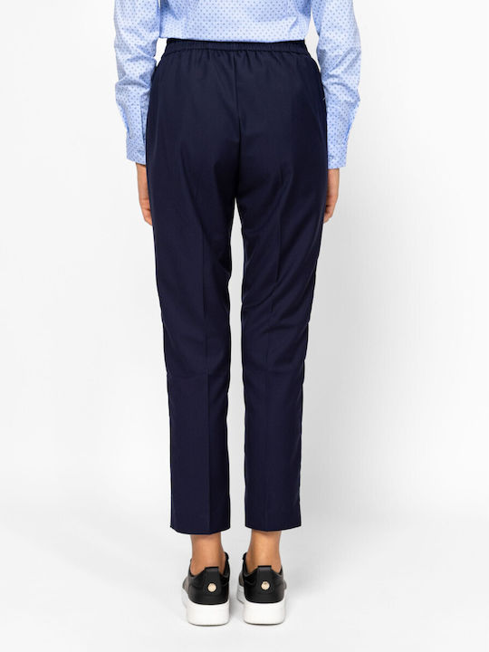 Women's Fabric Trousers Navy