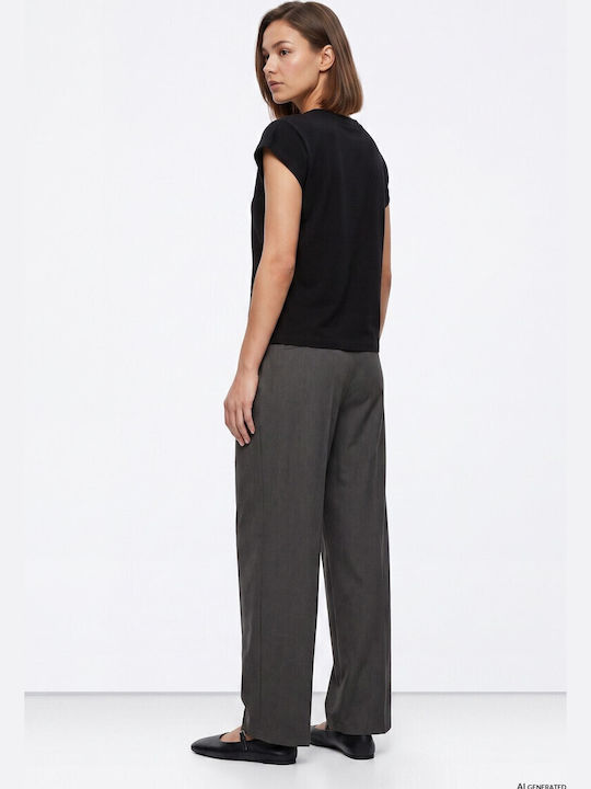 Tiffosi Women's Fabric Pant Grey Melange