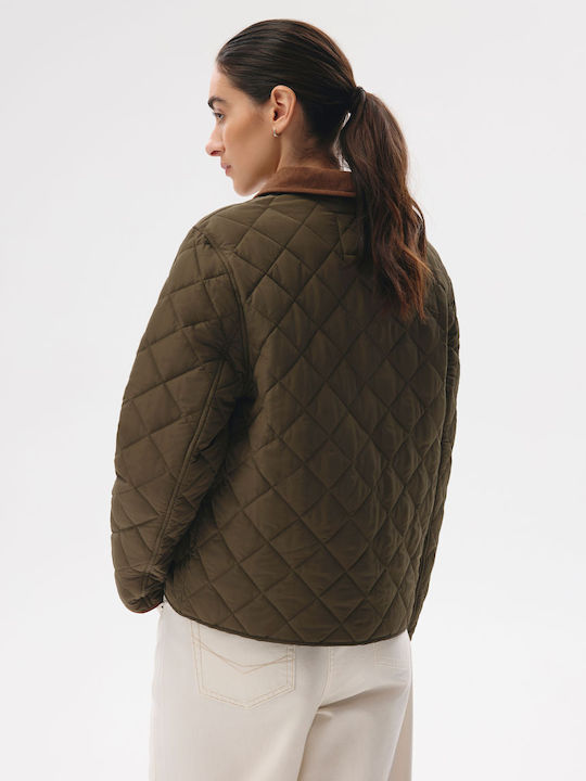 Barnis Women's Jacket for Spring/Autumn Khaki