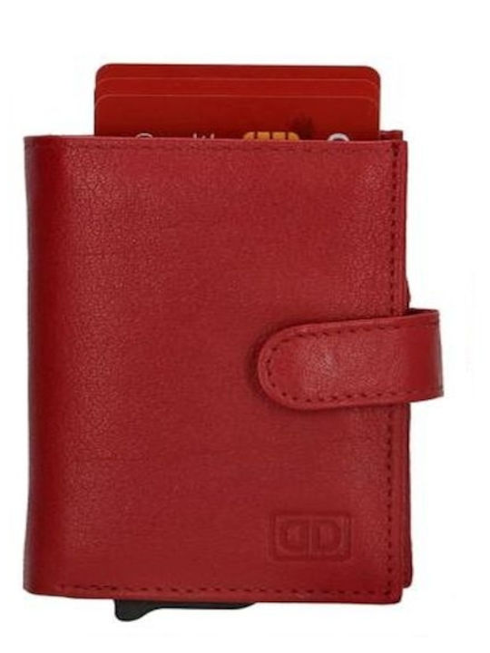 Leder Herrenbrieftasche mit RFID Rot