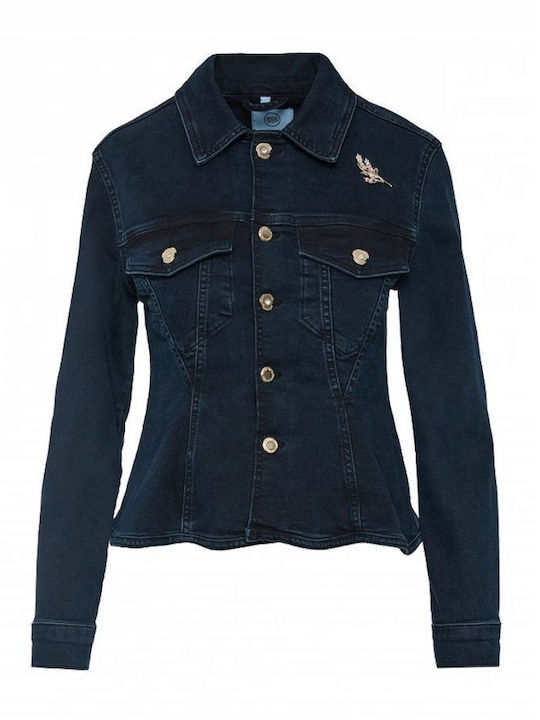 Women's Denim Jacket Dark Blue Denim