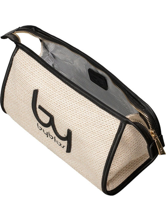 Toiletry Bag By Byblos Seek Bybe88b524-natural/black Women's