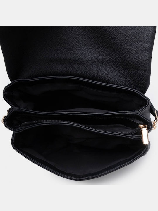 Fabric Women's Shoulder Crossbody Bag Black