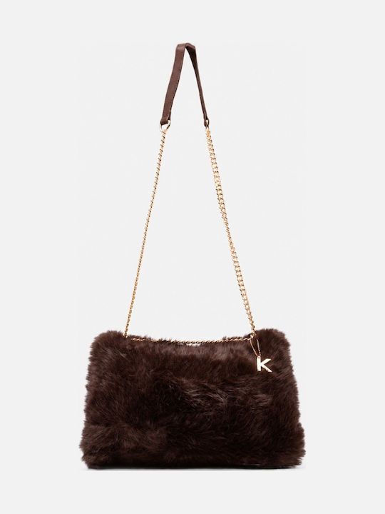 Fur Women's Brown Shoulder Bag