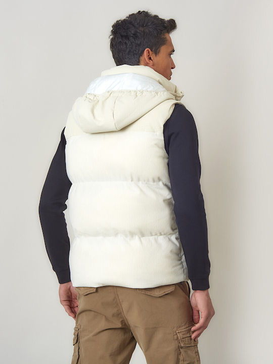 Αμάνικο Μπουφάν Puffer Μπεζ