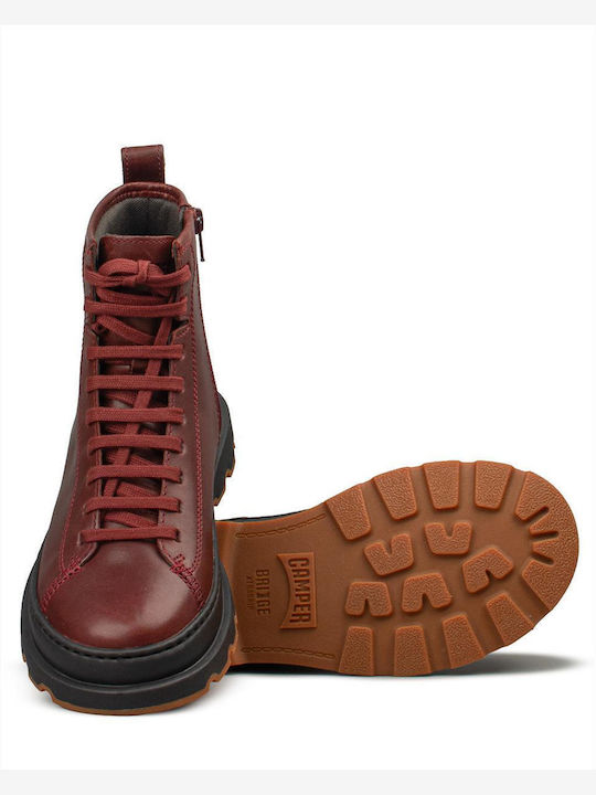 Brutus+ Ghete de Damă din Piele Burgundy