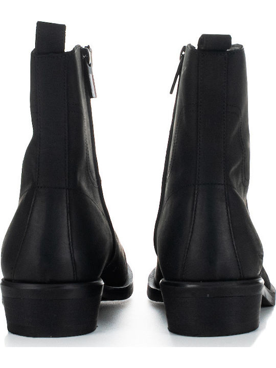 Ghete Dama Biker De Piele Negre