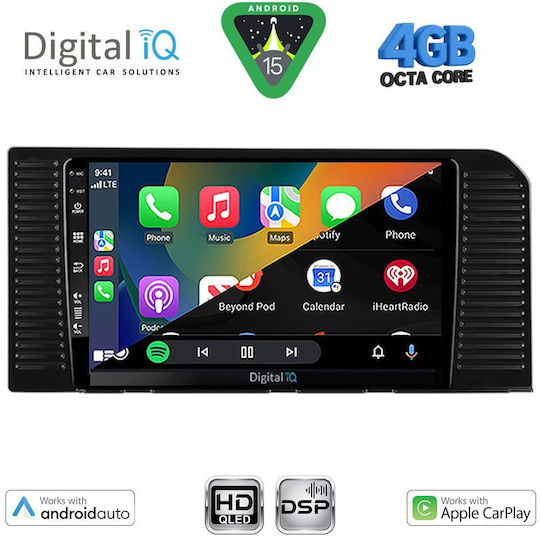 Digital IQ Автомобилна Аудио Система За Toyota Prado 2023 (Bluetooth/USB/Вграден Wi-Fi/GPS/Apple CarPlay/Android Auto) С Touch Screen 10"