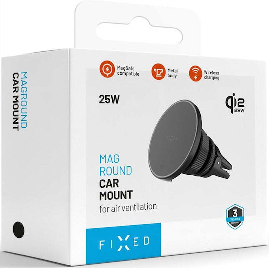 Fixed Fixmro3-BK Auto Handyhalterung mit MagSafe-Magnet und Kabelloser Ladung 25W