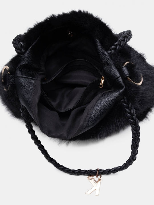 Fur Women's Handbag Crossbody Black