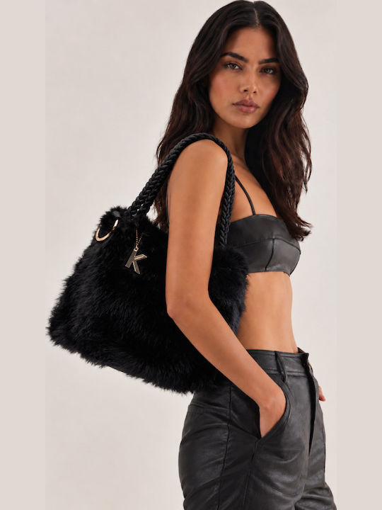 Fur Women's Handbag Crossbody Black