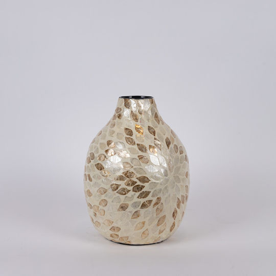 Bamboo White Vase Φ25xH34cm