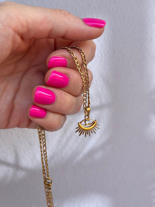 Duestelle Italia Necklace Eye From Gold Plated Steel