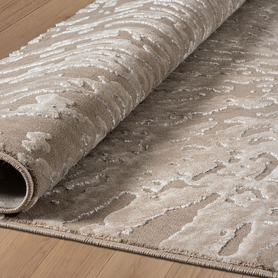 Beauty Home 9255 Rechteckiger Beiger Wohnzimmer Teppich 133x190cm