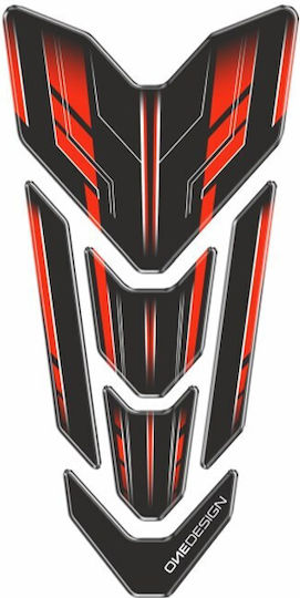 Автостикер за резервоар Racing Red Universal Cgart3p Onedesign