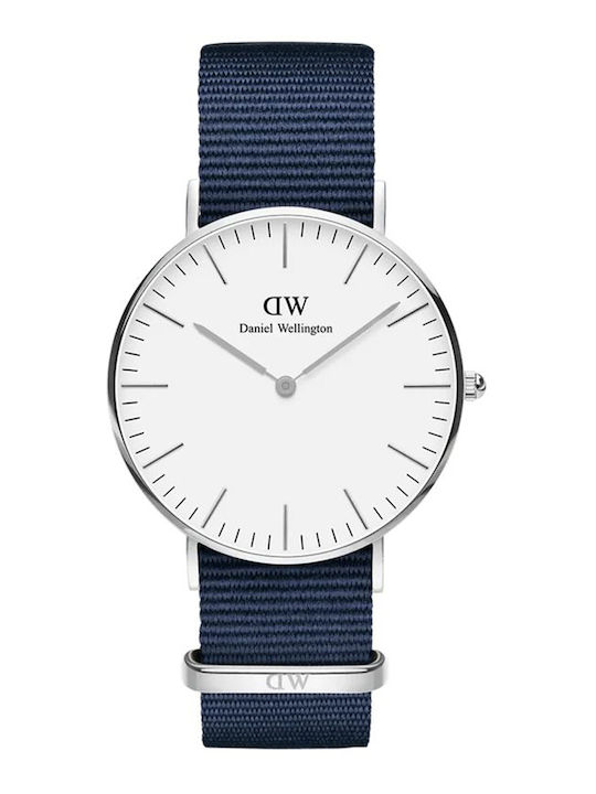 Daniel Wellington Men's Watch 40mm Battery With Blue Fabric Strap Daniel Wellington Men's Watch 40mm Battery With Blue Fabric Strap