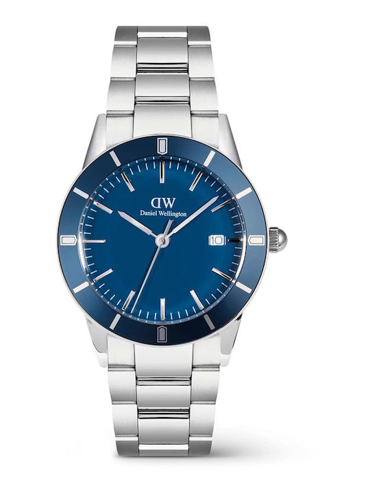 Daniel Wellington Men's Watch 40mm Battery with Silver Metal Bracelet Daniel Wellington Men's Watch 40mm Battery with Silver Metal Bracelet