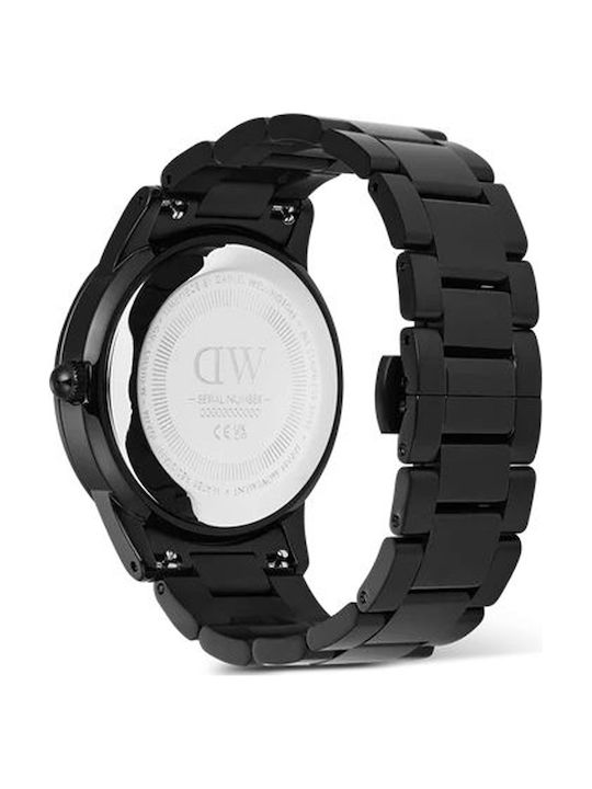 Daniel Wellington Men's Watch 40mm Battery with Black Metal Bracelet