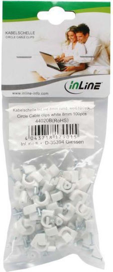 InLine 44020B Cable Organization Clips 50pcs White